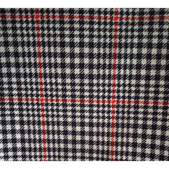 CRUSH Crop Top ABC Family Womens Large Houndstooth Plaid Long Sleeve NWT - Picture 4 of 11